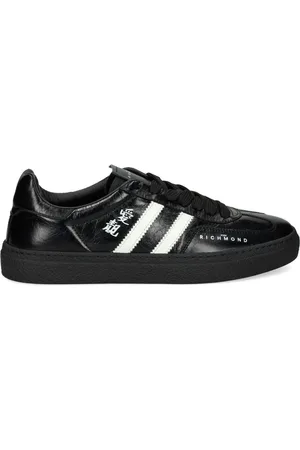 John Richmond Logo-stamp low-top snealers