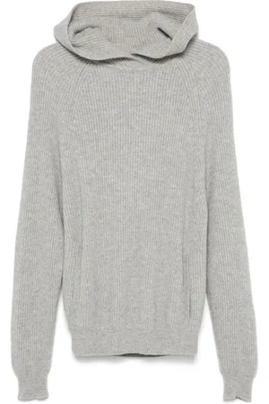 ERIC BOMPARD Ribbed hooded pullover
