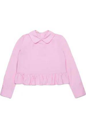 Marni Logo-collar cotton shirt