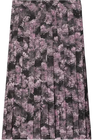 Tory Burch Printed pleated midi skirt