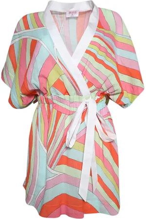 Puccini Iride-print cotton dress