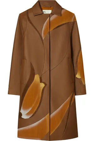 Tory Burch Floral-embroidered coat