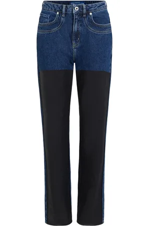 Karl Lagerfeld Colour-block high-rise jeans