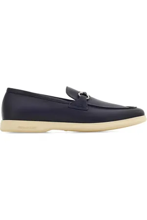 Salvatore Ferragamo Gancini-plaque leather loafers