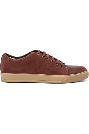 Lanvin Dbb1 Leather and Suede sneaker