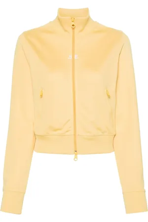 Courrèges Interlock logo-embroidered zip-up sweatshirt