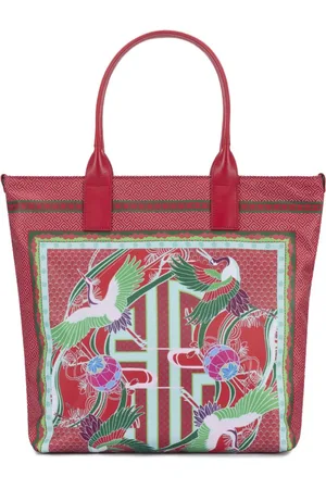 SHANGHAI TANG Crane Totemic tote bag