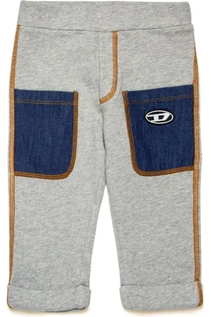 Diesel Embroidered-logo cotton track pants