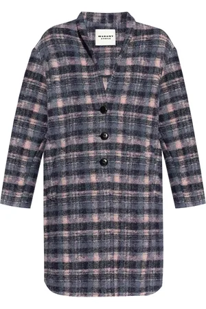 Marant Etoile Gabriel checked coat