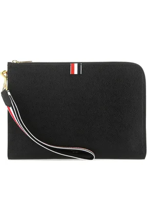 Thom Browne Medium RWB-strap gusset clutch