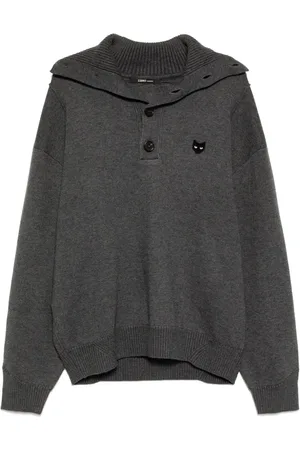 SONGZIO Panther hand rope high neck sweater