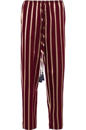 FORTE FORTE Striped tapered trousers
