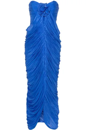 Ana Radu Floral-appliqué gown