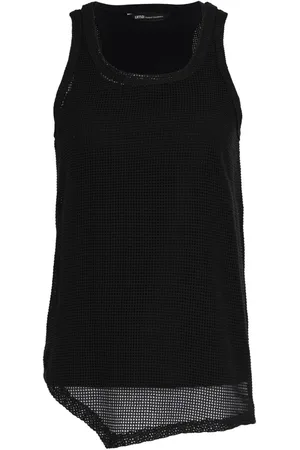 Uma Raquel Davidowicz Asymmetric open-knit tank top