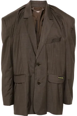 MARTINE ROSE Logo-patch blazer