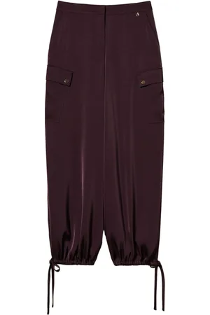 Twin-Set Satin cargo trousers