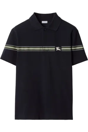 Burberry Striped cotton polo shirt