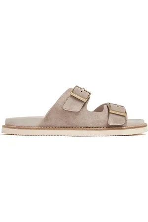 Brunello Cucinelli Buckled suede sandals