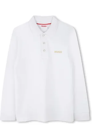 HUGO BOSS Piqué long-sleeved polo shirt