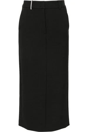 PESERICO SIGN Bead-detail midi skirt