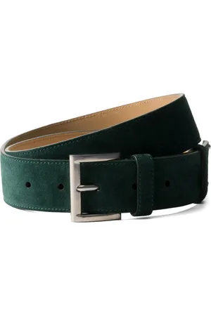 Prada Suede beltenamel-logo suede belt