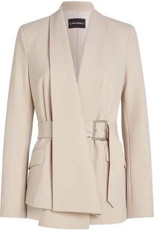 Karl Lagerfeld Belted draped blazer