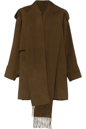 GOEN.J Double-faced muffler-collared jacket