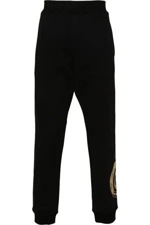 Roberto Cavalli Logo-stamp cotton track pants