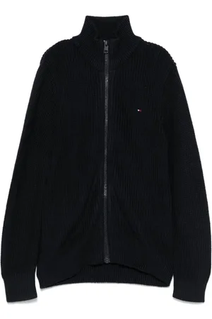Tommy Hilfiger Ribbed-knit zip-up cardigan
