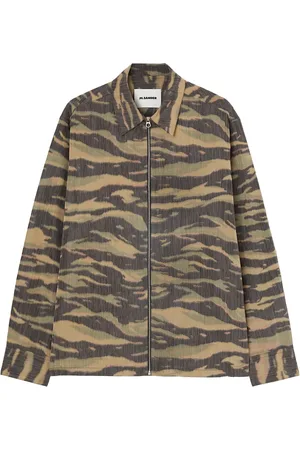 Jil Sander Printed zip-up overshirt