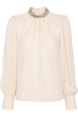 Liu Jo Rhinestone-embellished georgette blouse
