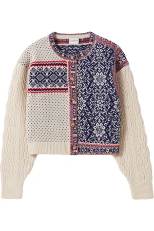 Claudie Pierlot Intarsia-knitted wool cardigan