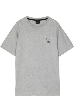 Paul Smith Zebra Embroidered Cotton T-shirt