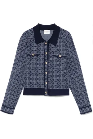 Claudie Pierlot Monogram classic-collar cardigan