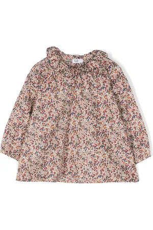 Il gufo Botanical-print blouse