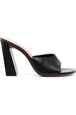 Amina Muaddi 95mm Brigitte leather mules