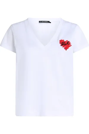 Karl Lagerfeld K/Heart V-neck T-shirt