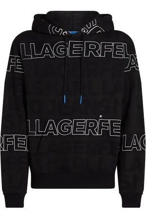 Karl Lagerfeld Logo-embroidered hoodie