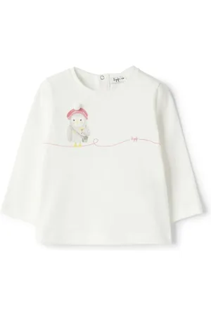 Il gufo Owl print long-sleeved T-shirt