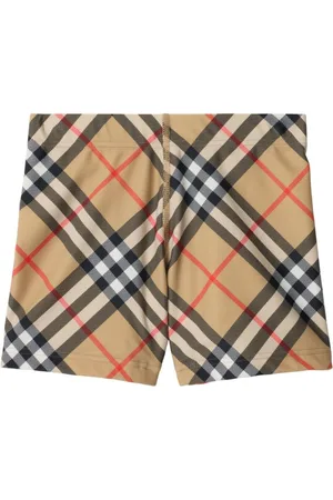Burberry Check-pattern swim shorts