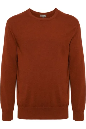 N.PEAL Oxford round neck jumper