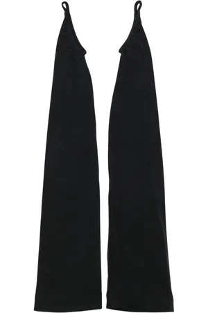 ALAINPAUL Logo-embroidered fingerless gloves
