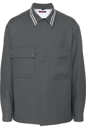 Gucci Logo-patch shirt jacket