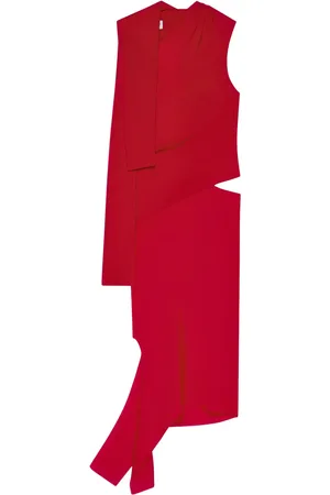 Courrèges Draped cut-out dress