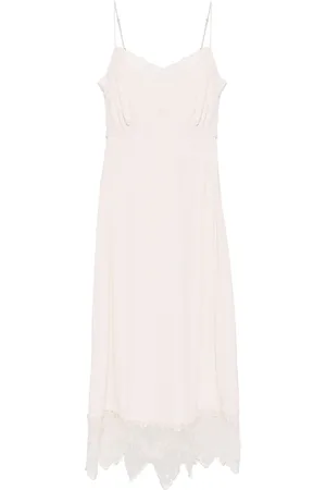Simone Rocha Lace-trim slip dress