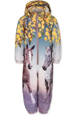 Molo Abstract-pattern print snowsuit