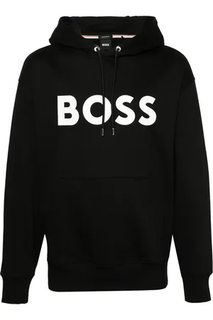 HUGO BOSS Logo-print cotton hoodie