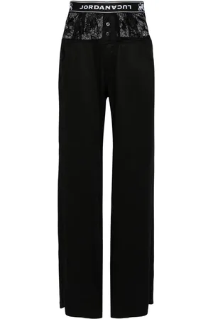 JORDAN LUCA Audit logo-waistband trousers