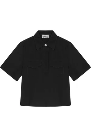 Ganni Twill blouse