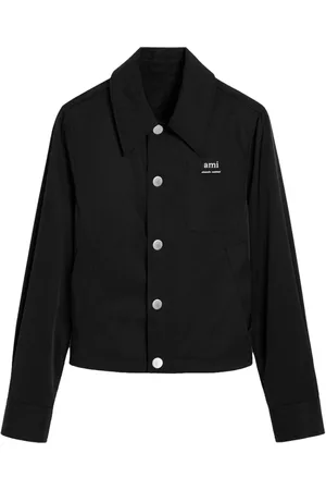 Ami Logo-appliqué shirt jacket